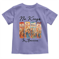 No Kings In America Toddler T Shirt American Anti Authoritarian Protest