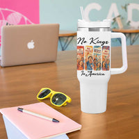 No Kings In America Tumbler With Handle American Anti Authoritarian Protest