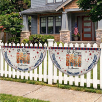 No Kings In America Patriotic Fan Flag American Anti Authoritarian Protest
