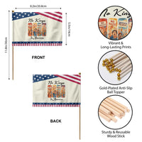 No Kings In America Patriotic Handheld Flag American Anti Authoritarian Protest TS12
