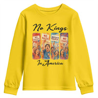 No Kings In America Youth Sweatshirt American Anti Authoritarian Protest