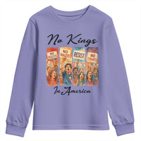 No Kings In America Youth Sweatshirt American Anti Authoritarian Protest