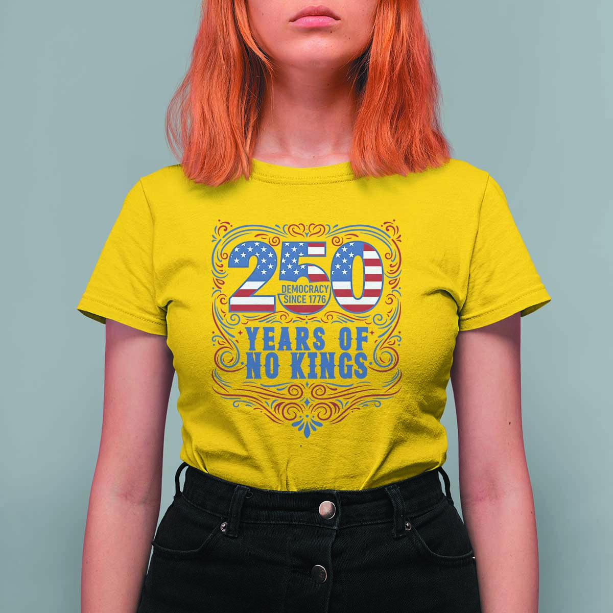 250 Years Of No Kings T Shirt For Women American Freedom Protest