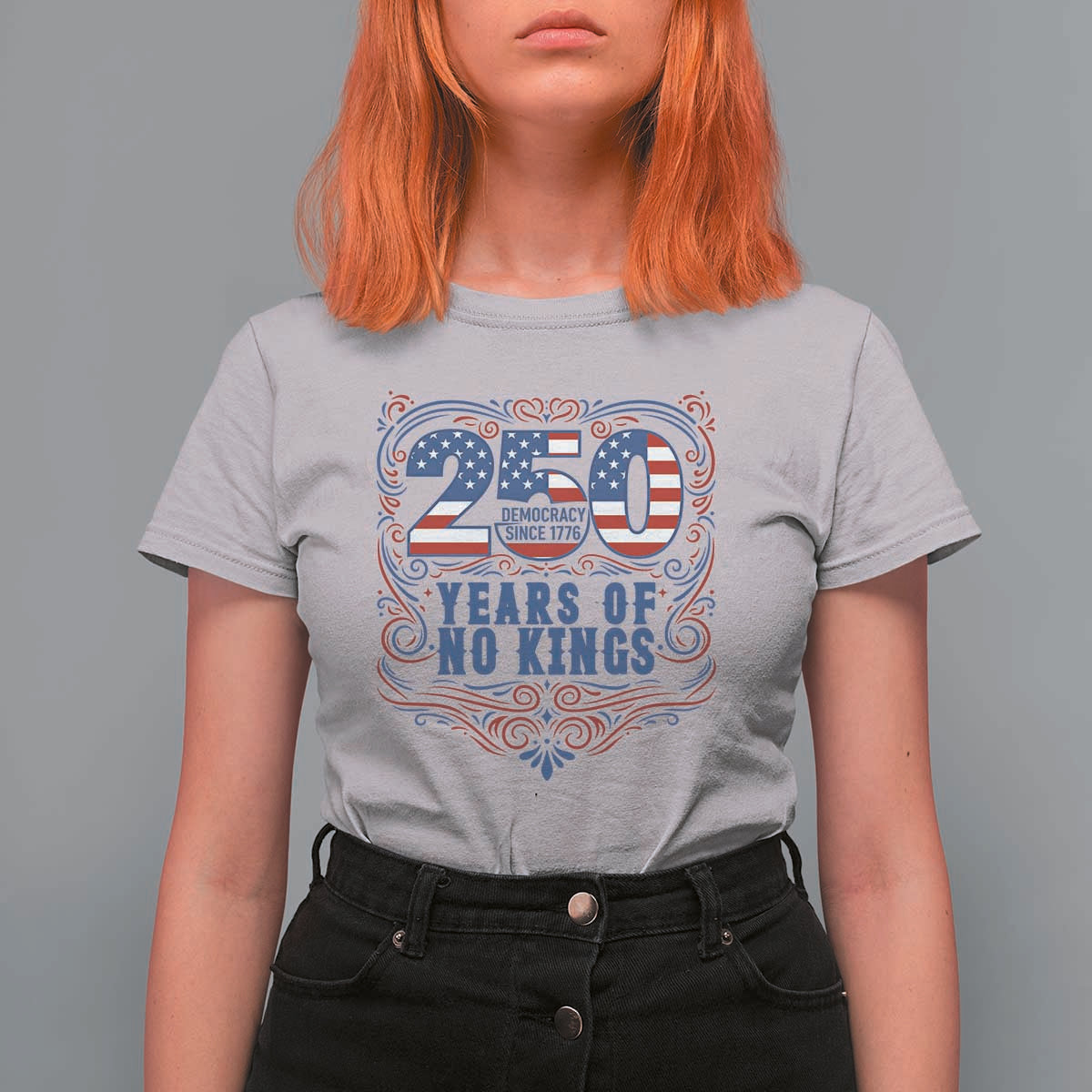 250 Years Of No Kings T Shirt For Women American Freedom Protest