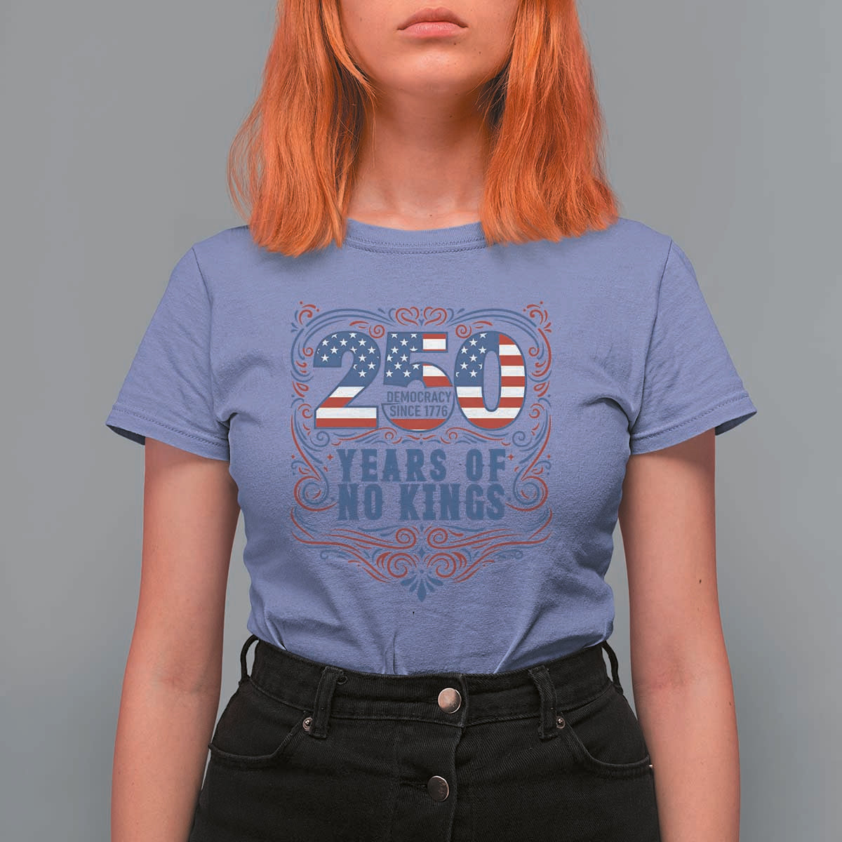 250 Years Of No Kings T Shirt For Women American Freedom Protest