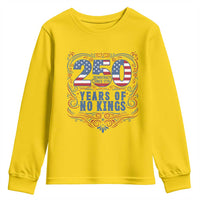 250 Years Of No Kings Youth Sweatshirt American Freedom Protest