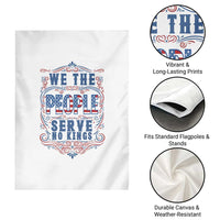 We The People Serve No Kings Garden Flag American Patriot Freedom Gift