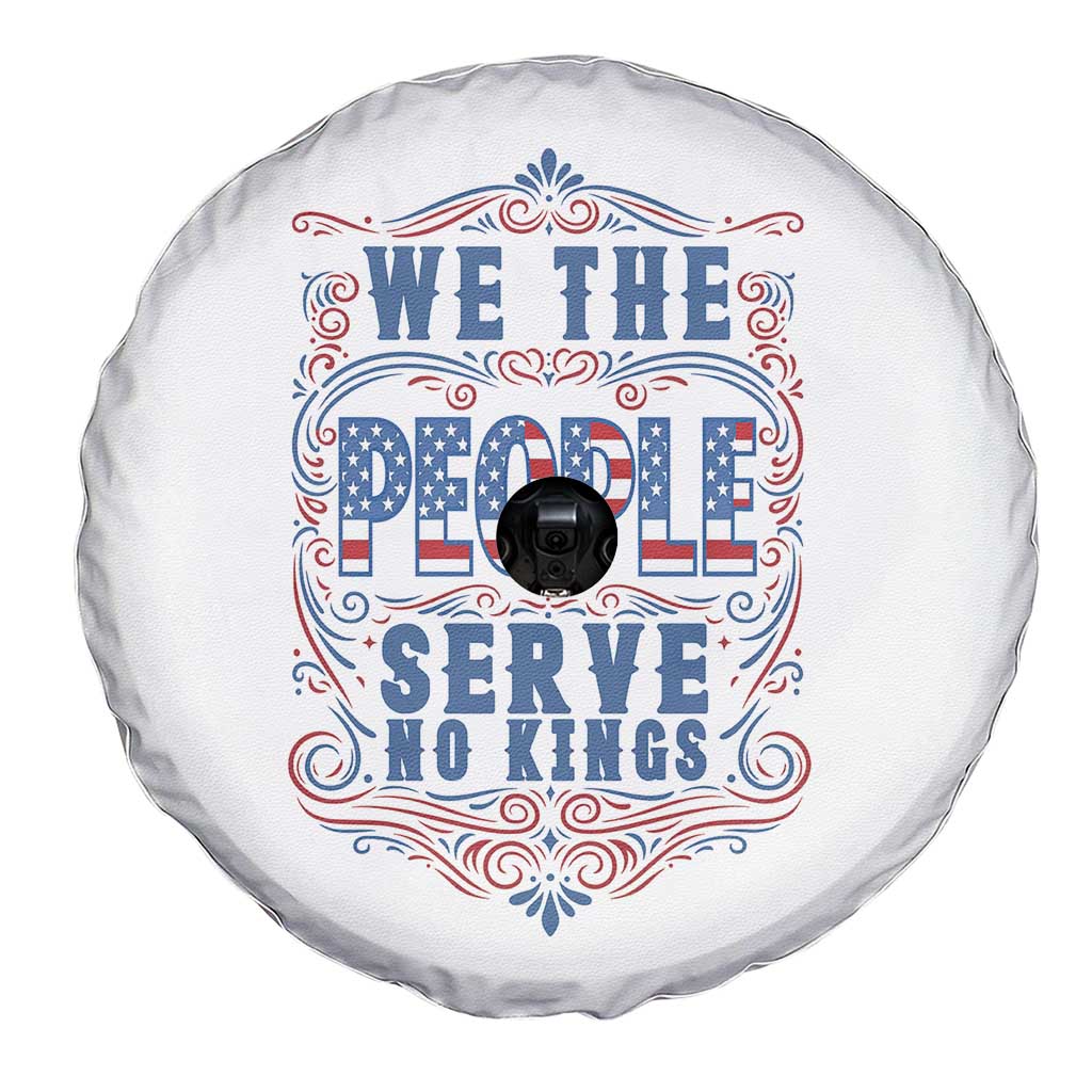 We The People Serve No Kings Spare Tire Cover American Patriot Freedom Gift