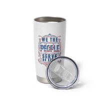 We The People Serve No Kings Tumbler Cup American Patriot Freedom Gift