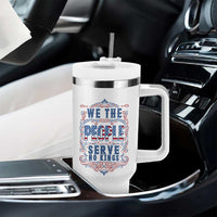 We The People Serve No Kings Tumbler With Handle American Patriot Freedom Gift