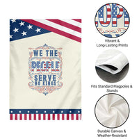 We The People Serve No Kings Garden Flag American Patriot Freedom Gift