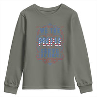 We The People Serve No Kings Youth Sweatshirt American Patriot Freedom Gift