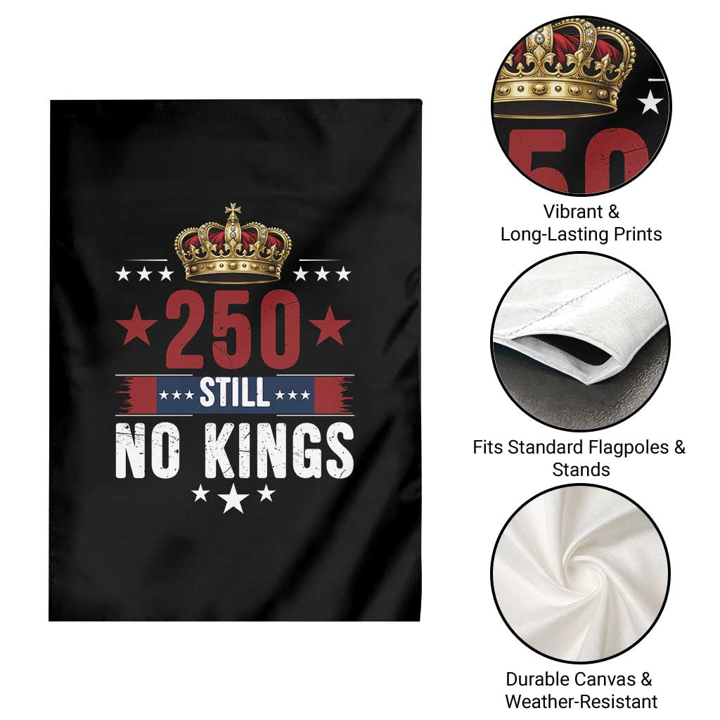 250 Still No Kings Garden Flag American Patriot Freedom