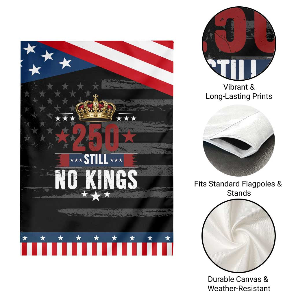 250 Still No Kings Garden Flag American Patriot Freedom