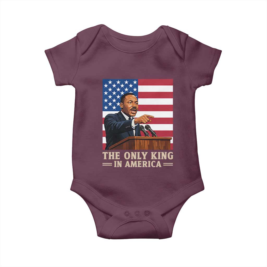 The Only King In America Baby Onesie Honoring Martin Luther King Jr