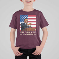 The Only King In America T Shirt For Kid Honoring Martin Luther King Jr