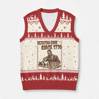 Martin Luther King V-Neck Knit Sweater Vest Rejecting Kings Since 1776