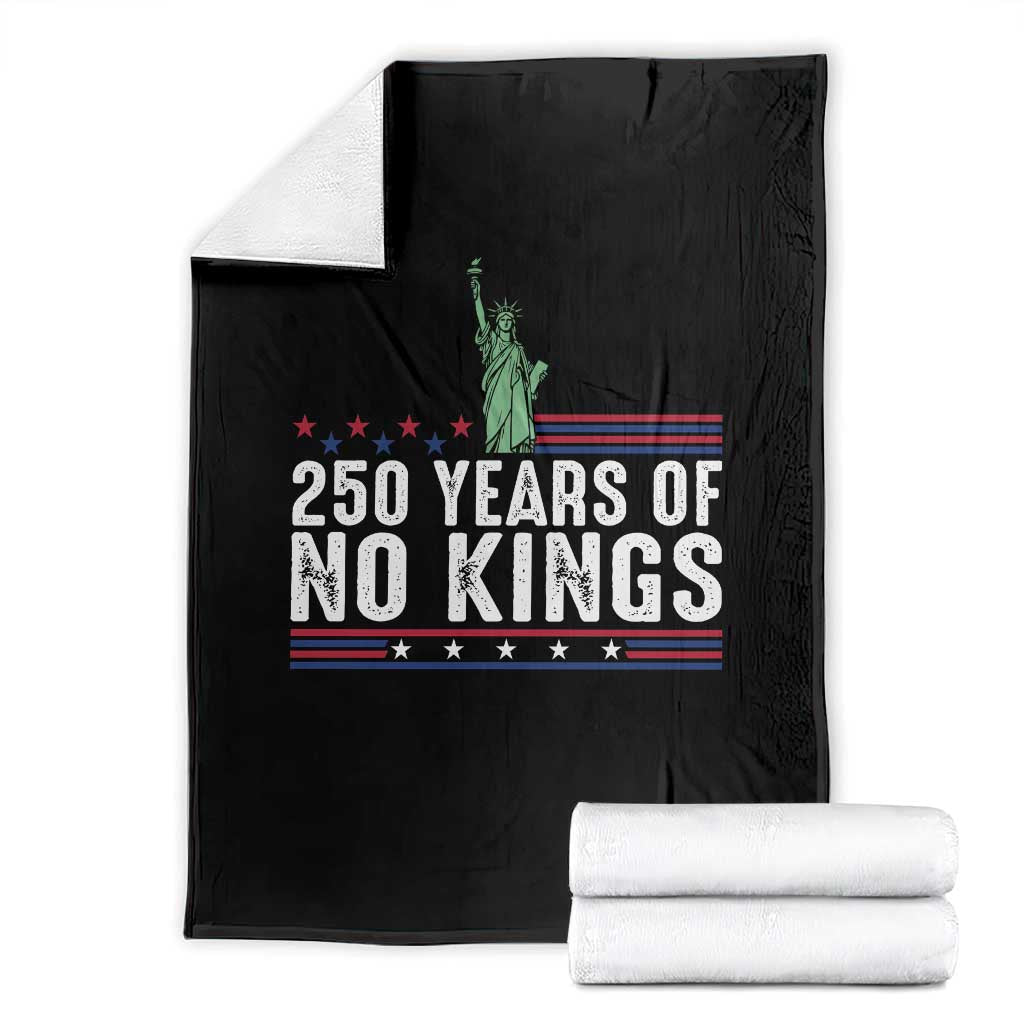 250 Years Of No Kings Throw Blanket Statue Of Liberty Freedom Protest