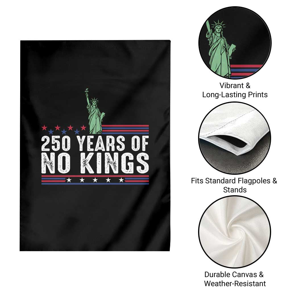 250 Years Of No Kings Garden Flag Statue Of Liberty Freedom Protest