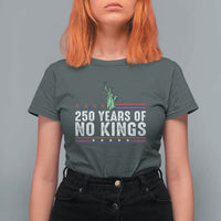 250 Years Of No Kings T Shirt For Women Statue Of Liberty Freedom Protest