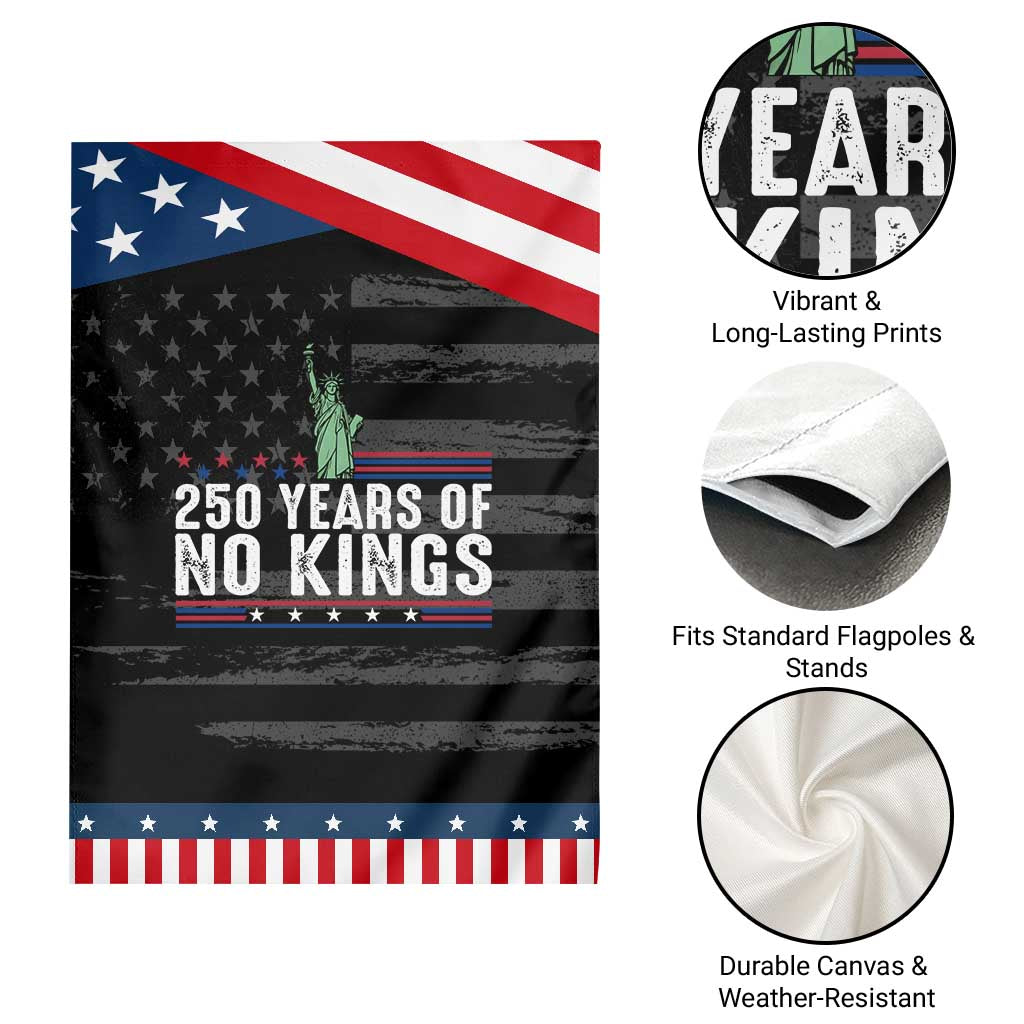 250 Years Of No Kings Garden Flag Statue Of Liberty Freedom Protest