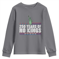 250 Years Of No Kings Youth Sweatshirt Statue Of Liberty Freedom Protest