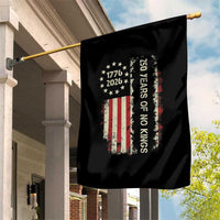 250 Years Of No Kings Garden Flag Vintage American Flag