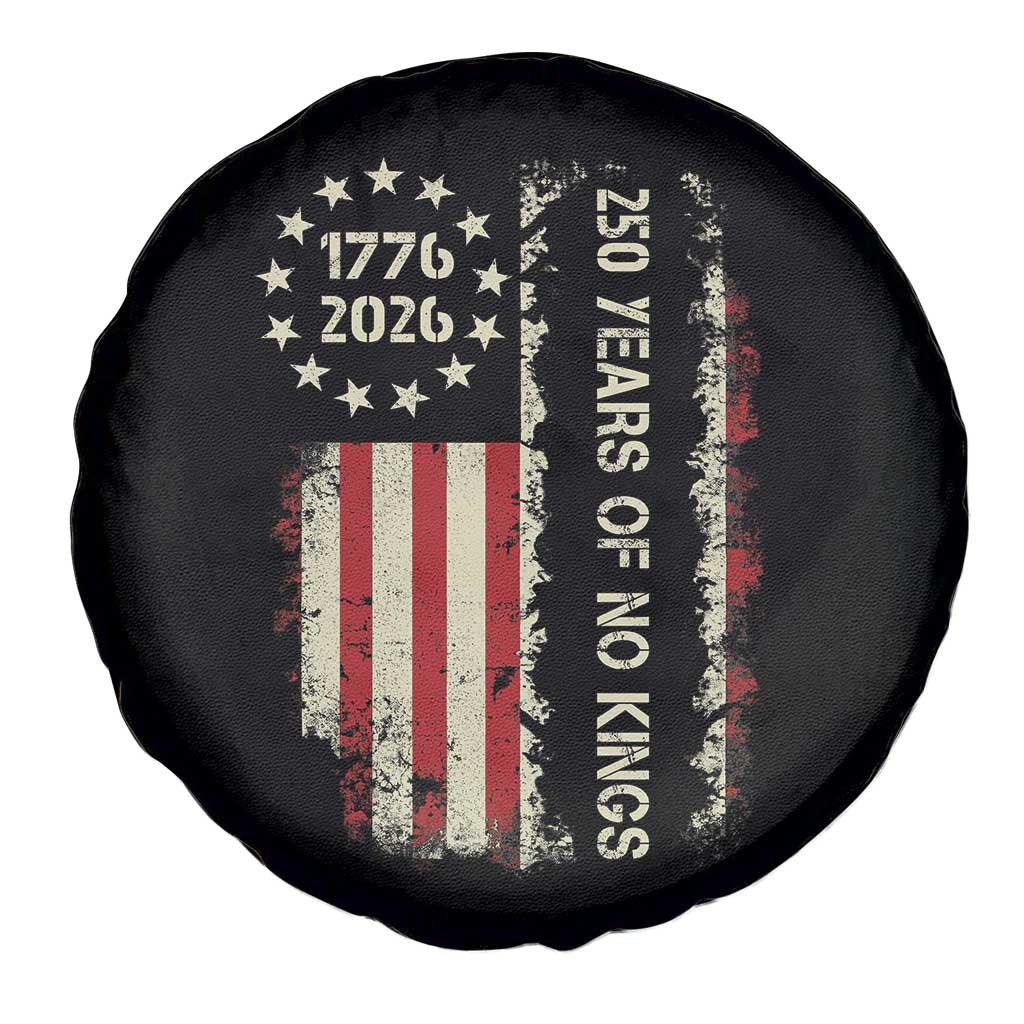 250 Years Of No Kings Spare Tire Cover Vintage American Flag