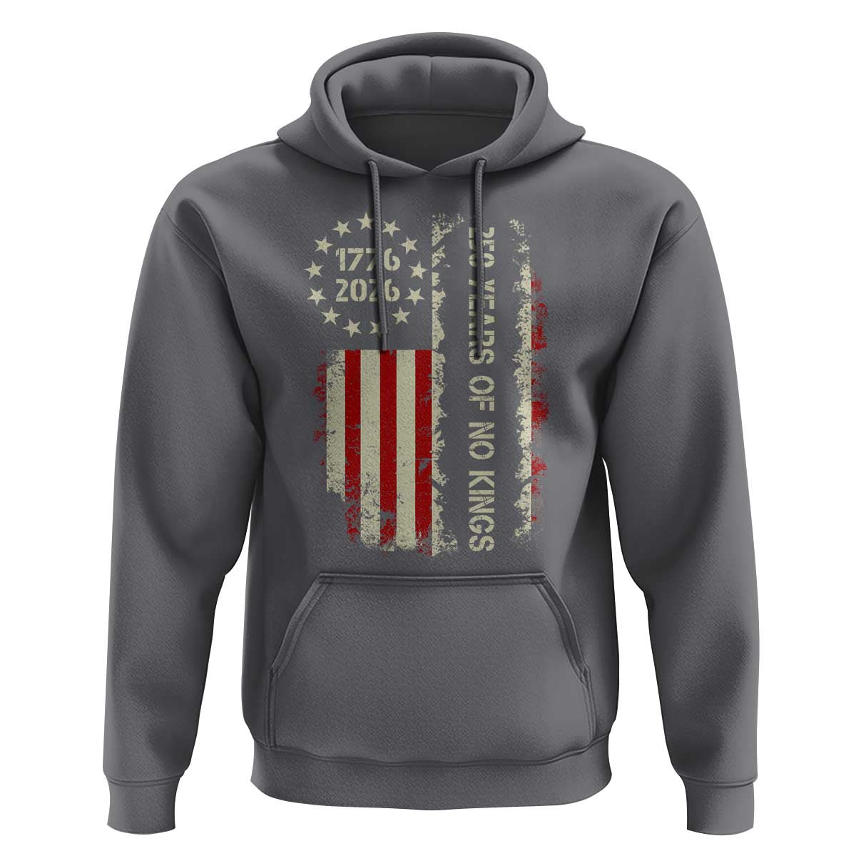 250 Years Of No Kings Hoodie Vintage American Flag