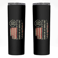 250 Years Of No Kings Skinny Tumbler Vintage American Flag