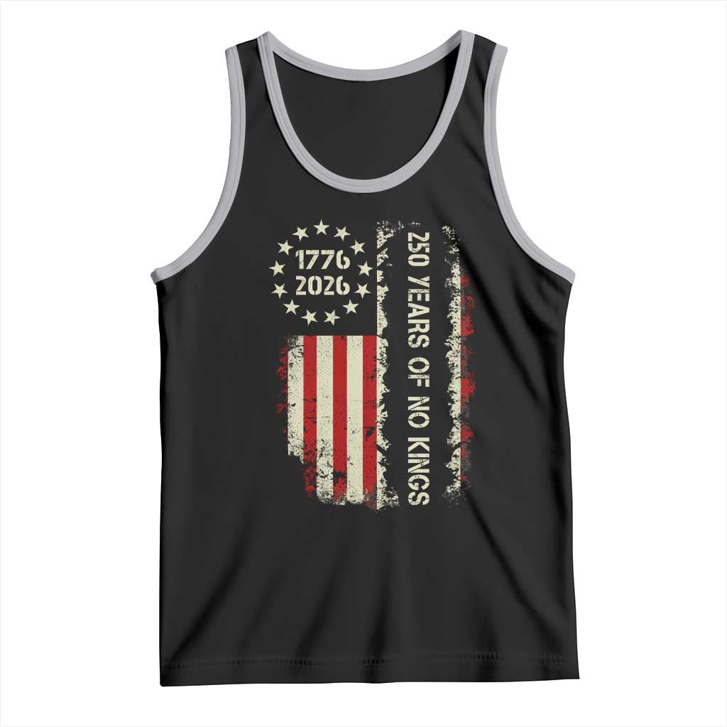 250 Years Of No Kings Tank Top Vintage American Flag