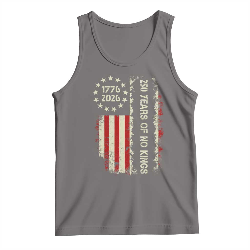 250 Years Of No Kings Tank Top Vintage American Flag