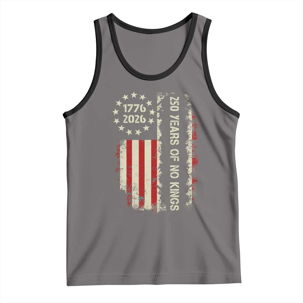 250 Years Of No Kings Tank Top Vintage American Flag