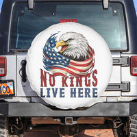 No Kings Live Here Spare Tire Cover Patriotic American Eagle