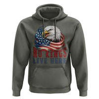No Kings Live Here Hoodie Patriotic American Eagle