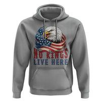 No Kings Live Here Hoodie Patriotic American Eagle