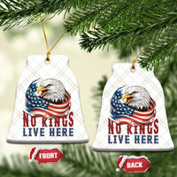 No Kings Live Here Ceramic Ornament Patriotic American Eagle