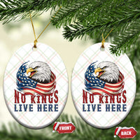 No Kings Live Here Ceramic Ornament Patriotic American Eagle