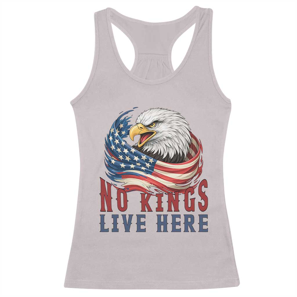 No Kings Live Here Racerback Tank Top Patriotic American Eagle