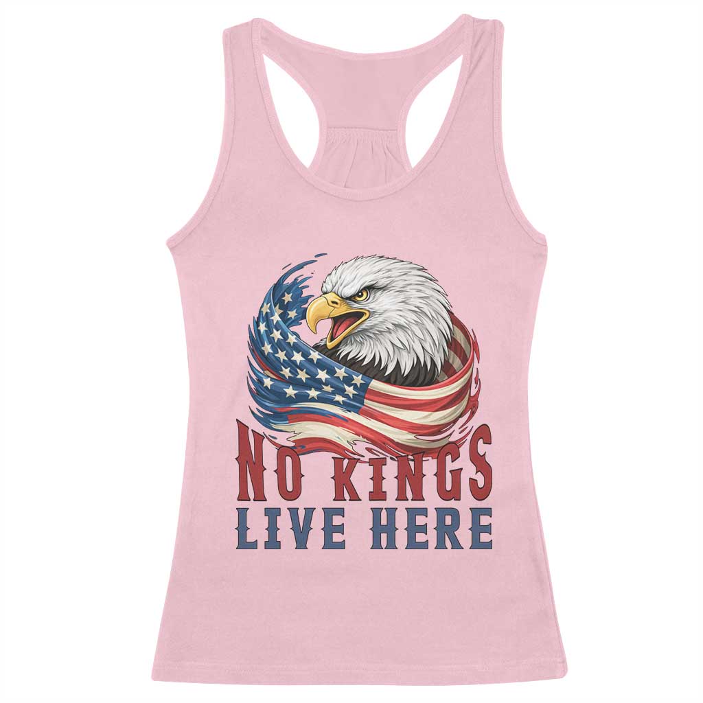 No Kings Live Here Racerback Tank Top Patriotic American Eagle