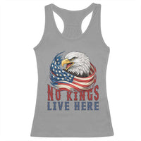 No Kings Live Here Racerback Tank Top Patriotic American Eagle