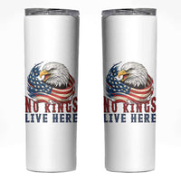 No Kings Live Here Skinny Tumbler Patriotic American Eagle