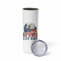 No Kings Live Here Skinny Tumbler Patriotic American Eagle