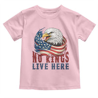 No Kings Live Here Toddler T Shirt Patriotic American Eagle