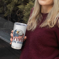 No Kings Live Here Tumbler Cup Patriotic American Eagle