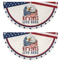 No Kings Live Here Patriotic Fan Flag American Eagle Lover