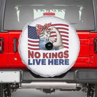 No Kings Live Here Spare Tire Cover Funny Rosie The Riveter Cat Feminist Gift