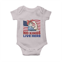 No Kings Live Here Baby Onesie Funny Rosie The Riveter Cat Feminist Gift
