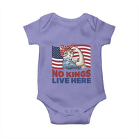 No Kings Live Here Baby Onesie Funny Rosie The Riveter Cat Feminist Gift