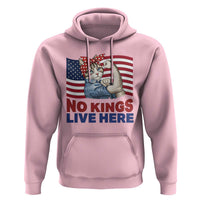 No Kings Live Here Hoodie Funny Rosie The Riveter Cat Feminist Gift